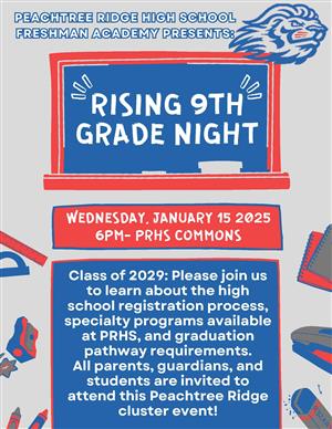 rising 9th grade night flyer
